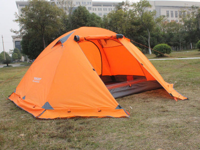户外帐篷 野营露营帐篷双人双层铝杆防暴雨户外 野营用品批发